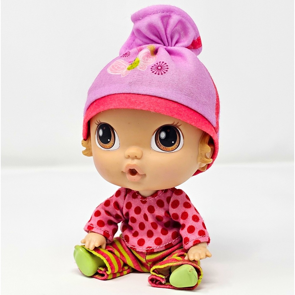 Hasbro Baby Alive Crib Life Lily Sweet Doll Blonde Wavy Hair Brown Eyes 2010
